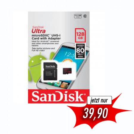SanDisk SD MICRO-SD XC ULTRA 128 GB Class10 UHS-I