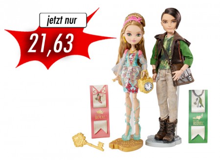 Mattel Ever After High 2er Pack Puppen Geschenkset (A. Ella + H. Huntsman)