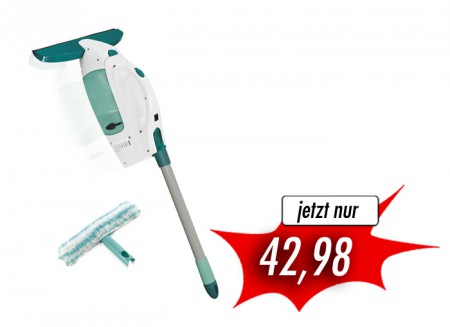 Leifheit 51147 Fenstersauger mit Stiel und Einwascher