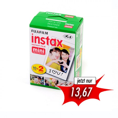 Fujifilm Instax Mini Film - 20 Aufnahmen