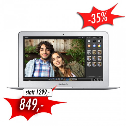 Apple MacBook Air - 29.5 cm ( 11.6" ) - Core i5 - OS X 10.9 Mavericks - 4 GB RAM - 256 GB Flashspeicher