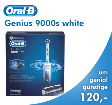 Oral-B Genius 9000s white, um genial günstige 120,-